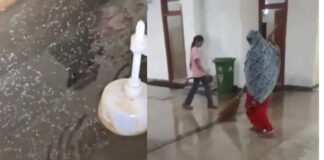ചോർന്നൊലിച്ച് കെട്ടിടങ്ങൾ ; പ്രതിഷേധവുമായി അലഹബാദ് സർവകലാശാലയിൽ വിദ്യാർഥികൾ