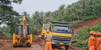 എടായിപ്പാലത്തിലെ മണ്ണിടിച്ചിൽ ; മണ്ണ് നീക്കം ചെയ്യുന്ന നടപടിക്രമങ്ങൾ ആരംഭിച്ചു