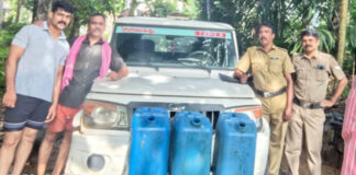 വള്ളിക്കോട് എക്സൈസ് പരിശോധന : കോട ശേഖരം പിടികൂടി