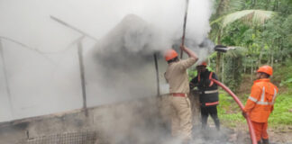 മലയാലപ്പുഴ തലച്ചിറയില് വിറക് പുരയ്ക്ക് തീ പിടിച്ചു