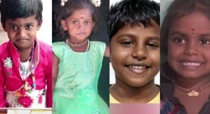 തമിഴ്നാട് ധര്മപുരിയില് വാഹനാപകടത്തില് നാല് കുട്ടികള്ക്ക് ദാരുണാന്ത്യം തമിഴ്നാട് ധര്മപുരിയില് വാഹനാപകടത്തില് നാല് കുട്ടികള്ക്ക് ദാരുണാന്ത്യം
