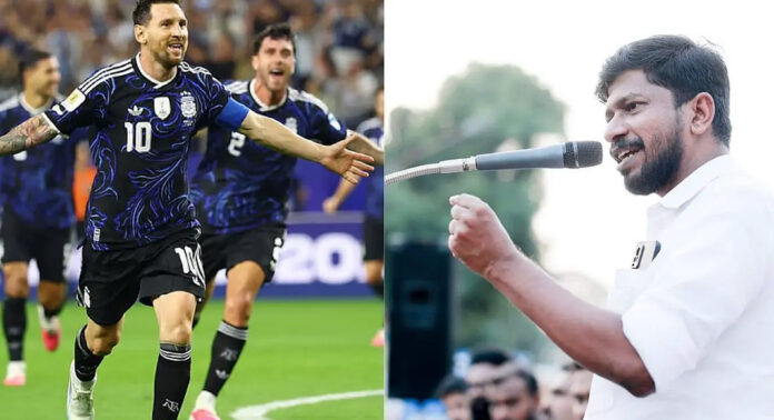 മെസിയെ കേരളത്തില് എത്തിക്കാമെന്ന് കാണിച്ച് തട്ടിപ്പ് : കായിക വകുപ്പ് റിപ്പോര്ട്ട് അടുത്ത മന്ത്രിസഭാ യോഗം ചര്ച്ച ചെയ്യും മെസിയെ കേരളത്തില് എത്തിക്കാമെന്ന് കാണിച്ച് തട്ടിപ്പ് : കായിക വകുപ്പ് റിപ്പോര്ട്ട് അടുത്ത മന്ത്രിസഭാ യോഗം ചര്ച്ച ചെയ്യും