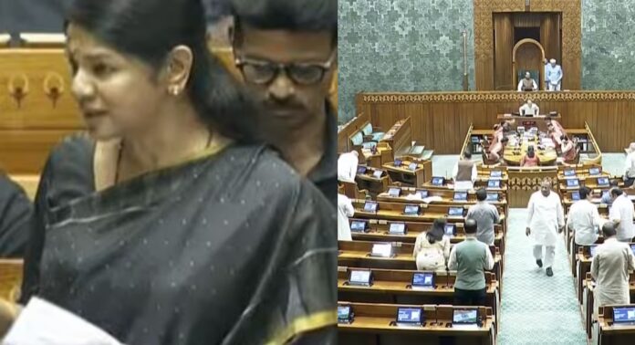 ലോക്സഭാ സ്പീക്കർ നടത്തിയ ചായ സത്ക്കാരത്തിൽ പങ്കെടുത്ത് ഡിഎംകെ എംപി കനിമൊഴി ലോക്സഭാ സ്പീക്കർ നടത്തിയ ചായ സത്ക്കാരത്തിൽ പങ്കെടുത്ത് ഡിഎംകെ എംപി കനിമൊഴി