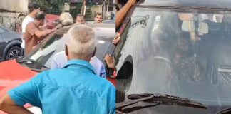 കോട്ടയത്ത് വൻ ഗതാഗതക്കുരുക്ക് ഉണ്ടാക്കി യുവാവ്