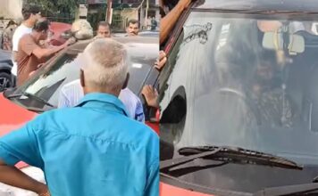 കോട്ടയത്ത് വൻ ഗതാഗതക്കുരുക്ക് ഉണ്ടാക്കി യുവാവ്