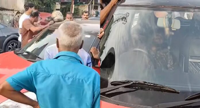 കോട്ടയത്ത് വൻ ഗതാഗതക്കുരുക്ക് ഉണ്ടാക്കി യുവാവ് കോട്ടയത്ത് വൻ ഗതാഗതക്കുരുക്ക് ഉണ്ടാക്കി യുവാവ്