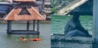 കുളത്തിലേക്ക് ചാടി ജീവനൊടുക്കാൻ ശ്രമിച്ച് മധ്യവയസ്കൻ