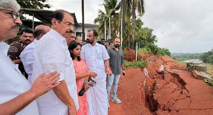 എളയാവൂരില് ദേശീയപാത സംരക്ഷണഭിത്തി ഇടിഞ്ഞു എളയാവൂരില് ദേശീയപാത സംരക്ഷണഭിത്തി ഇടിഞ്ഞു