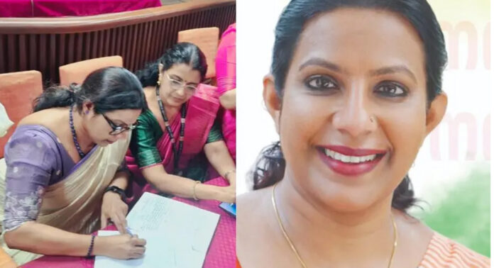 പാലാ നഗരസഭയിൽ ഭരണം പിടിച്ച് ഇടത്-കോൺഗ്രസ് വിമതരുടെ സഖ്യം ; മായാ രാഹുൽ ചെയർപേഴ്സൺ പാലാ നഗരസഭയിൽ ഭരണം പിടിച്ച് ഇടത്-കോൺഗ്രസ് വിമതരുടെ സഖ്യം ; മായാ രാഹുൽ ചെയർപേഴ്സൺ