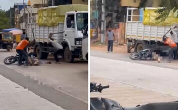 കർണാടകയിൽ നടുറോഡിൽ ജനങ്ങളെ സാക്ഷിയാക്കി 40 കാരനെ ക്രൂരമായി വെട്ടിക്കൊലപ്പെടുത്തി