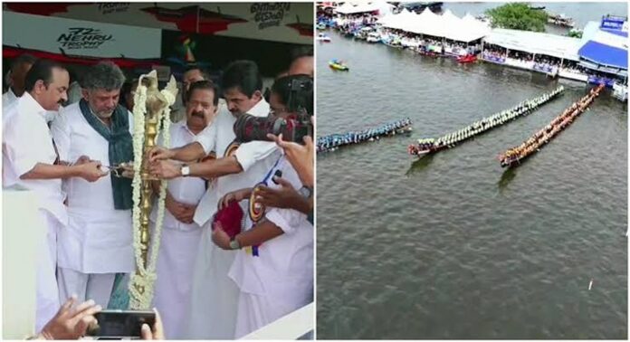 72 -ാമത് നെഹ്റു ട്രോഫി ജലമേള പുന്നമട കായലിൽ മുഖ്യമന്ത്രി വി ഡി സതീശൻ ഉദ്ഘാടനം ചെയ്തു 72 -ാമത് നെഹ്റു ട്രോഫി ജലമേള പുന്നമട കായലിൽ മുഖ്യമന്ത്രി വി ഡി സതീശൻ ഉദ്ഘാടനം ചെയ്തു