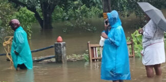പന്തളം കടയ്ക്കാട് വീടുകളില് വെള്ളം കയറി തുടങ്ങി : പ്രദേശവാസികളെ സ്ഥലത്ത് നിന്നും മാറ്റുന്നു