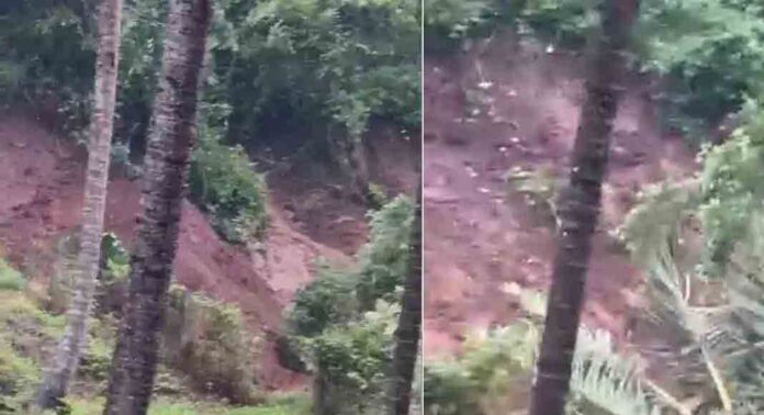 പരപ്പനങ്ങാടി – നാടുകാണി സംസ്ഥാനപാതയിൽ പാണക്കാട് വൻ മണ്ണിടിച്ചിൽ പരപ്പനങ്ങാടി – നാടുകാണി സംസ്ഥാനപാതയിൽ പാണക്കാട് വൻ മണ്ണിടിച്ചിൽ