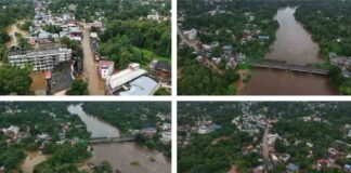 ഒറ്റപ്പെട്ട് റാന്നി ടൗൺ ; പമ്പയിൽ ജലനിരപ്പ് ഉയരുന്നു ; വടശ്ശേരിക്കര റോഡ് മുങ്ങി
