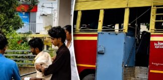 പ്രിയദർശിനി ബസിൽ നിന്നും പുറത്തേക്ക് തെറിച്ചുവീണു ; പത്തൊൻപതുകാരന് ഗുരുതര പരിക്ക്