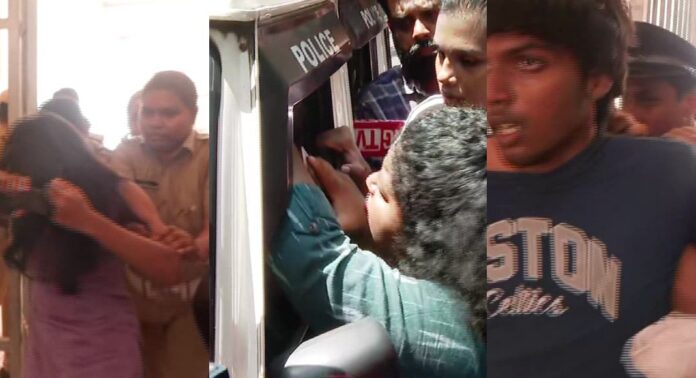 കേരള സർവകലാശാല ആസ്ഥാനത്തെ എസ് എഫ് ഐ പ്രതിഷേധത്തിൽ സംഘർഷം കേരള സർവകലാശാല ആസ്ഥാനത്തെ എസ് എഫ് ഐ പ്രതിഷേധത്തിൽ സംഘർഷം