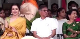 ചെന്നൈയിൽ സ്വാതന്ത്ര്യദിനാഘോഷ പരിപാടിയിൽ പങ്കെടുത്ത് നടി തൃഷ