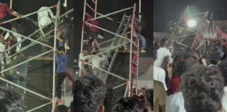 ‘ടോക്സിക്’ പ്രൊമോഷനിടെ സൗണ്ട് സിസ്റ്റവും ഫ്ലഡ്ലൈറ്റും തകർന്നുവീണ് അപകടം ; രണ്ടുപേർക്ക് പരിക്ക്