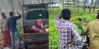 പട്ടാപ്പകൽ കടലോരത്ത് വാഹനത്തിൽ കൊണ്ടുവന്ന് മാലിന്യം തള്ളി ; വാഹനം പിടിച്ചെടുത്തു ; ഡ്രൈവര്ക്ക് 50000 പിഴ