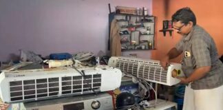 റിപ്പയറിങ്ങിനായി സർവീസ് സെന്ററിൽ എത്തിച്ച വിലകൂടിയ എസി മോഷണം പോയി