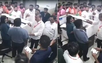 ആശുപത്രി ജീവനക്കാരെ മർദിക്കുകയും ഭീഷണിപ്പെടുത്തുകയും ചെയ്ത ശിവസേന നേതാക്കൾക്കെതിരെ പരാതി