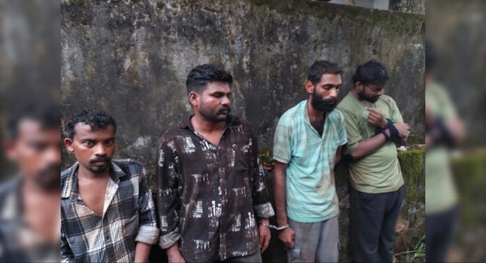 കൂടലിൽ കാറിൽ കടത്തിക്കൊണ്ടുവന്ന കഞ്ചാവും എം.ഡി.എം.എ. യും ഹാഷിഷ് ഓയിലുമായി 4 പേർ പിടിയിൽ കൂടലിൽ കാറിൽ കടത്തിക്കൊണ്ടുവന്ന കഞ്ചാവും എം.ഡി.എം.എ. യും ഹാഷിഷ് ഓയിലുമായി 4 പേർ പിടിയിൽ