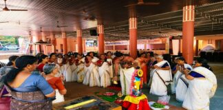 അംബായാഗം 2026 : മൂന്നാം ദിനത്തിൽ നാരായണീയ പാരായണവുമായി കടപ്ര–മാന്നാർ മഹാലക്ഷ്മി നാരായണീയ സമിതി