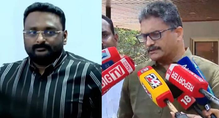 മുഖ്യമന്ത്രിക്കെതിരായ വ്യാജ ആരോപണത്തിൽ മൊഴി നൽകി പരാതിക്കാരനായ കെപിസിസി വക്താവ് രാജു പി നായർ മുഖ്യമന്ത്രിക്കെതിരായ വ്യാജ ആരോപണത്തിൽ മൊഴി നൽകി പരാതിക്കാരനായ കെപിസിസി വക്താവ് രാജു പി നായർ