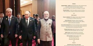 ബ്രിക്സ് ഉച്ചകോടി : പ്രധാനമന്ത്രി ഒരുക്കിയ വിരുന്നിൽ വിളമ്പിയത് വെജിറ്റേറിയൻ വിഭവങ്ങൾ