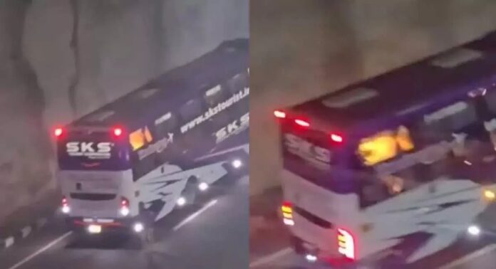 ദേശീയപാതയിൽ തെറ്റായ ദിശയിൽ ബസ് പിറകോട്ട് എടുത്ത സംഭവത്തിൽ കോട്ടക്കൽ പോലീസ് കേസെടുത്തു ദേശീയപാതയിൽ തെറ്റായ ദിശയിൽ ബസ് പിറകോട്ട് എടുത്ത സംഭവത്തിൽ കോട്ടക്കൽ പോലീസ് കേസെടുത്തു