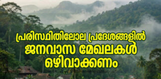 പരിസ്ഥിതിലോല പ്രദേശങ്ങളില് നിന്ന് ജനവാസ മേഖലകള് ഒഴിവാക്കണം : ജില്ലാ കോണ്ഗ്രസ് കമ്മിറ്റി