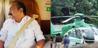 എൽഡിഎഫ് സർക്കാർ വാടക്കെടുത്ത ഹെലികോപ്റ്ററിൻെറ കാലാവധി നാളെ അവസാനിക്കുന്നു