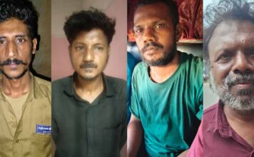 ഒറീസയിൽ നിന്നും കഞ്ചാവ് വാങ്ങി കേരളത്തിലേക്ക് കൊണ്ടുവരുന്നതിനിടെ നാല് പേർ കോവളത്ത് പിടിയിൽ