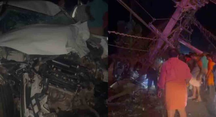 തൃശ്ശൂരിൽ വീണ്ടും വാഹനാപകടം : കുന്നംകുളത്ത് നിയന്ത്രണംവിട്ട കാർ ബൈക്കിലിടിച്ച് ഒരു കുട്ടി ഉൾപ്പെടെ മൂന്നുപേർ മരിച്ചു തൃശ്ശൂരിൽ വീണ്ടും വാഹനാപകടം : കുന്നംകുളത്ത് നിയന്ത്രണംവിട്ട കാർ ബൈക്കിലിടിച്ച് ഒരു കുട്ടി ഉൾപ്പെടെ മൂന്നുപേർ മരിച്ചു