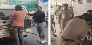 കൊലക്കേസ് പ്രതിയെ തെളിവെടുപ്പിനെത്തിച്ചു ; ബസ് സ്റ്റാൻഡിലെത്തിച്ച് പോലീസിൻ്റെ പരസ്യ മർദനം