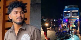 ബൈക്ക് ലോറിയിലേക്ക് ഇടിച്ചു കയറി ; 20 മിനിറ്റോളം റോഡിൽ രക്തം വാർന്ന് 23 കാരൻ ; യുവാവിന് ദാരുണാന്ത്യം