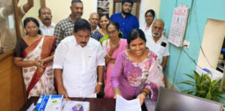 റാന്നി പഞ്ചായത്ത് ഉപതെരഞ്ഞെടുപ്പ് : യു.ഡി.എഫ് സ്ഥാനാർത്ഥി രമ്യമോൾ എം.ആർ നാമനിര്ദ്ദേശ പത്രിക സമർപ്പിച്ചു