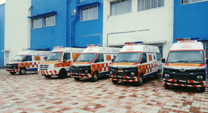 ജില്ലയ്ക്ക് സര്ക്കാര് അനുവദിച്ച 108 ആംബുലന്സുകളില് അഞ്ചെണ്ണം ജില്ലയിലെത്തി ജില്ലയ്ക്ക് സര്ക്കാര് അനുവദിച്ച 108 ആംബുലന്സുകളില് അഞ്ചെണ്ണം ജില്ലയിലെത്തി