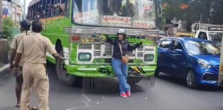 ഇടപ്പള്ളിയിൽ ഇരുചക്ര വാഹന യാത്രികരെ ബസ് ഇടിച്ചിട്ട സംഭവത്തിൽ ഡ്രൈവർക്കെതിരെ കേസെടുത്ത് പോലീസ്