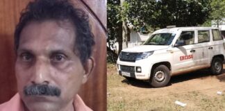 ഇട്ടിയപ്പാറയിൽ പലചരക്ക് കടയിൽ വിദേശമദ്യ വില്പന , വ്യാപാരി അറസ്റ്റിൽ ; 8 ലിറ്റർ മദ്യവും പണവും പിടിച്ചെടുത്തു 